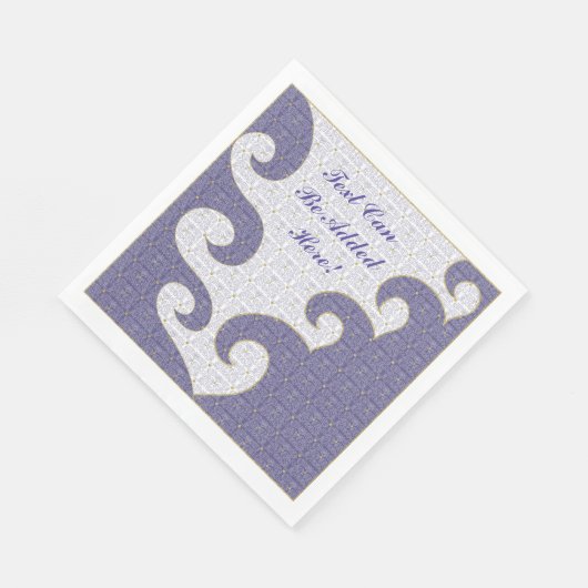 Pascha witte standaard servetten "Gold Star/Paarse (Hoek)