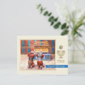 Pascha zegeningen. beeldende kunst briefkaart (Staand voorkant)