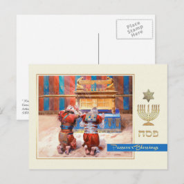 Pascha zegeningen. beeldende kunst briefkaart