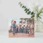 Pascha zegeningen. beeldende kunst briefkaart (Staand voorkant)