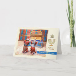 Pascha zegeningen. Fine Art Wenskaart Kaart