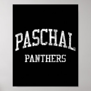Paschal middelbare school hs fort worth tx vintage poster