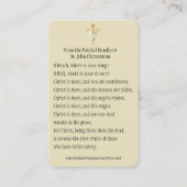 Paschal Prayer Heilige Kaart Paschal Visitekaartje (Achterkant)