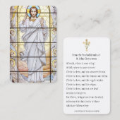 Paschal Prayer Heilige Kaart Paschal Visitekaartje (Voorkant / Achterkant)