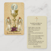 Paschal Prayer Heilige Kaart voor paasreligie Visitekaartje (Voorkant / Achterkant)