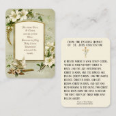 Paschal Prayer, paasherrijzender Heilige Kaarten Visitekaartje (Voorkant / Achterkant)