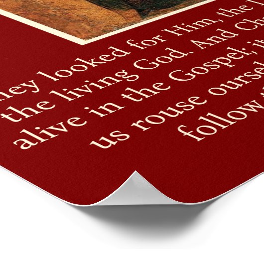 Paschalis (Pasen) poster van de mirrdragers (Hoek)