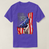 Pasco County Sheriff Badge met Amerikaanse vlag T-shirt (Design voorkant)