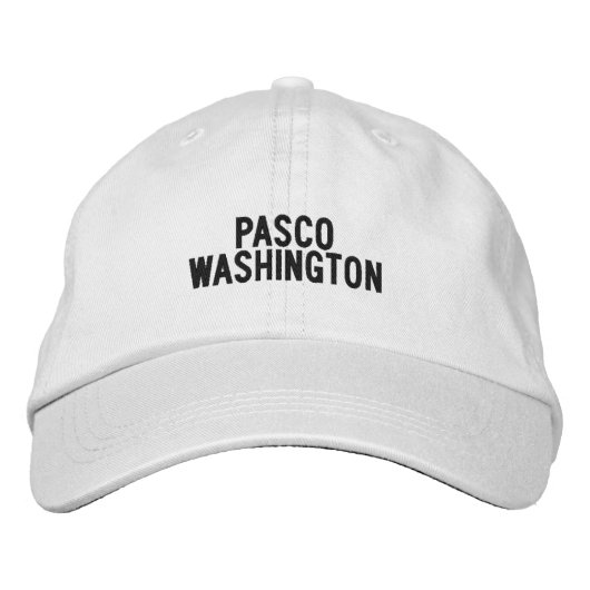 Pasco Washington Hoed Geborduurde Pet (Voorkant)