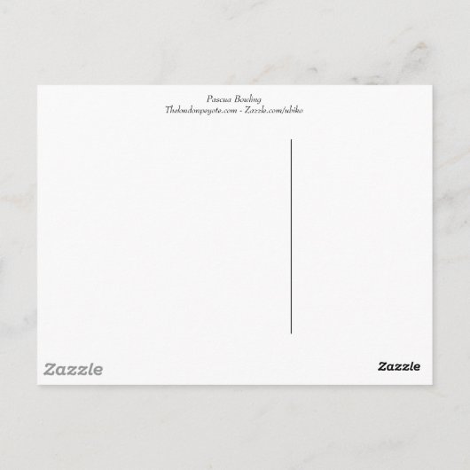 Pascua Bowling Briefkaart (Achterkant)