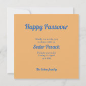 Pascua - Invitación de Séder o Tarjeta de Saludo Kaart (Achterkant)