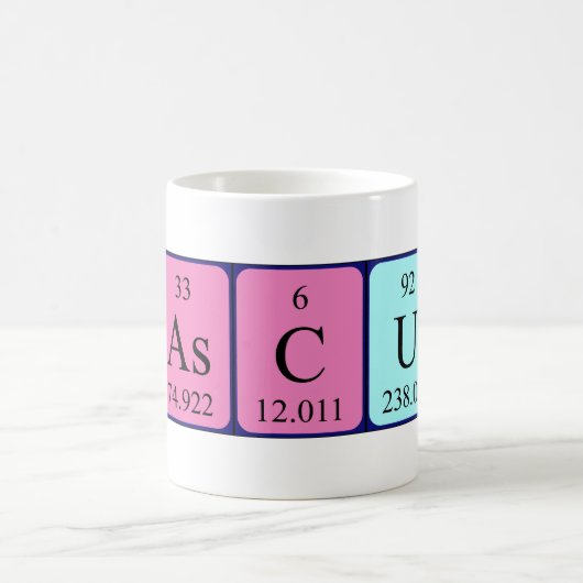 Pascual periodieke lijstnaam mok (Center)