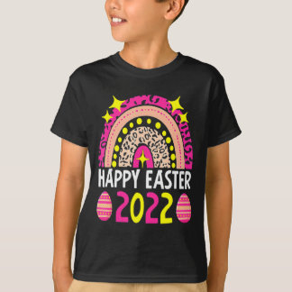 Pasen 2022 regenboog schattig gelukkig pasen 2022  t-shirt