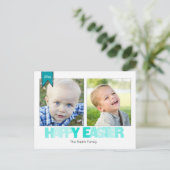 Pasen 2 fotobriefkaarten feestdagenkaart (Staand voorkant)