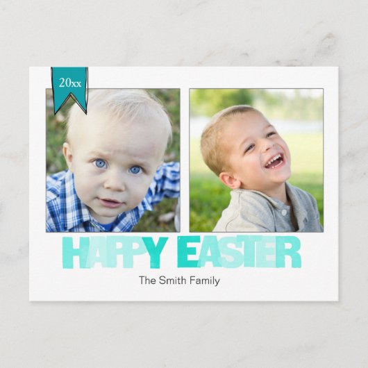 Pasen 2 fotobriefkaarten feestdagenkaart (Voorkant)