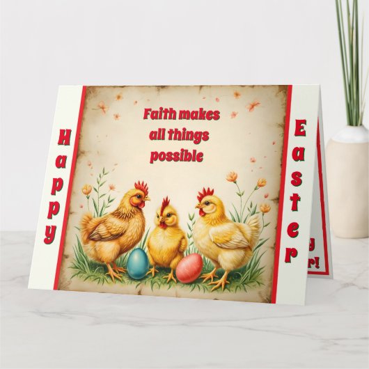  Pasen 3 Little Chicken Holiday Collectie Kaart (Voorkant)