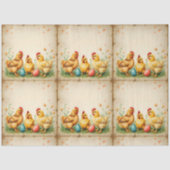  Pasen 3 Little Chicken Holiday Collectie Tissuepapier (Voorkant)