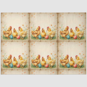 Pasen 3 Little Chicken Holiday Collectie Tissuepapier