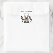 Pasen 67 Zes Zeven Leuk Koude Jongens School Klas Vierkante Sticker (Tas)