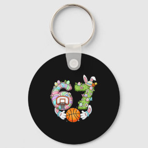 Pasen 6 7 Meme Zes Zeven Schattig Konijn Basketbal Sleutelhanger