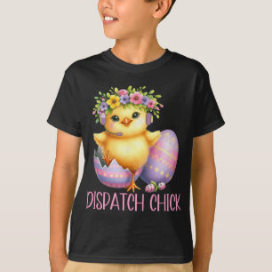 Pasen 911 Dispatcher Gift Politie Verzending Thin T-shirt