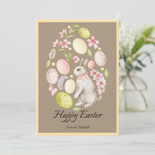 Pasen aangepaste kaart (Staand voorkant)