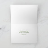 Pasen Aangepaste Naam met Mooie Paasmand Kaart (Binnen)
