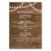 Pasen Aankomende Evenementen Kerktafel Kaart (Achterkant)