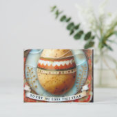 Pasen aardappel Sorry geen eieren dit jaar Briefkaart (Staand voorkant)