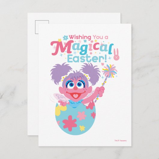 Pasen Abby Cadabby Briefkaart (Voorkant / Achterkant)