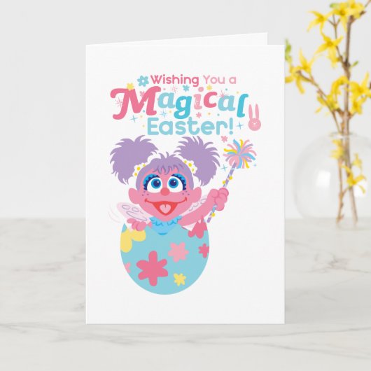 Pasen Abby Cadabby Kaart (Gele Bloem)