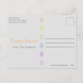 Pasen Al je eieren in één mand Feestdagenkaart (Achterkant)