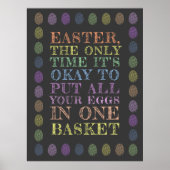 Pasen - Al uw eieren in één mand Poster (Voorkant)