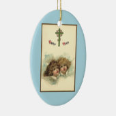 Pasen, Angelic Angels Clouds in de hemel Keramisch Ornament (Rechts)