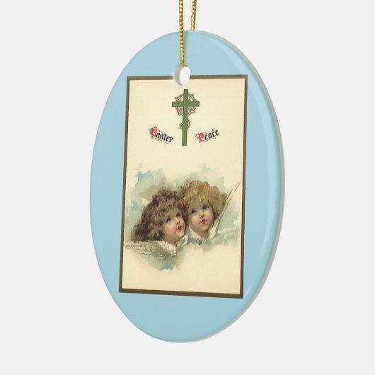  Pasen, Angelic Angels Clouds in de hemel Keramisch Ornament (Links)