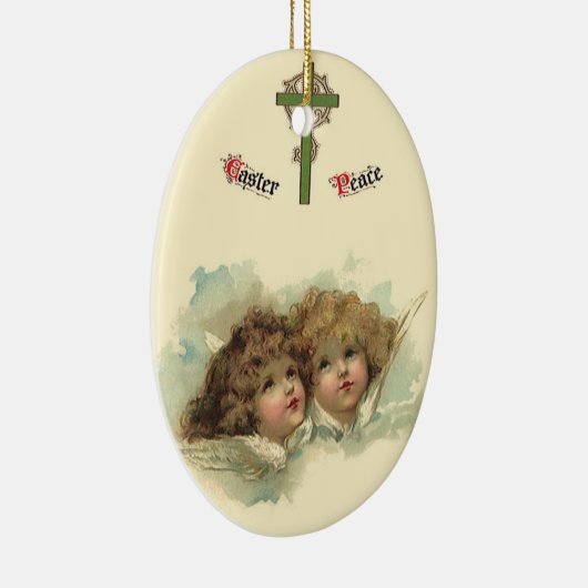  Pasen, Angelic Angels Clouds in de hemel Keramisch Ornament (Rechts)