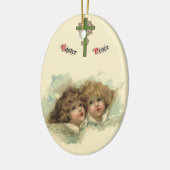  Pasen, Angelic Angels Clouds in de hemel Keramisch Ornament (Links)