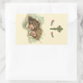  Pasen, Angelic Angels Clouds in de hemel Rechthoekige Sticker (Tas)