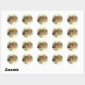 Pasen, Angelic Angels Clouds in de hemel Ronde Sticker (Vel)