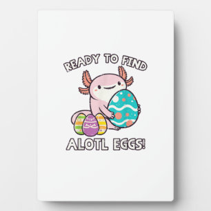 Pasen Axolotl Klaar om Alotl-eieren te vinden Jach Fotoplaat