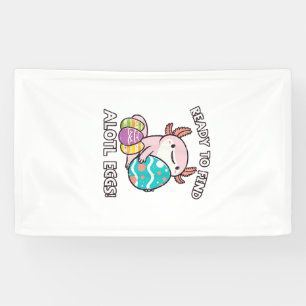 Pasen Axolotl Klaar om Alotl-eieren te vinden Jach Spandoek