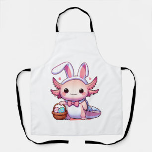 Pasen Axolotl Konijn Oren Eieren T-Shirt Schort