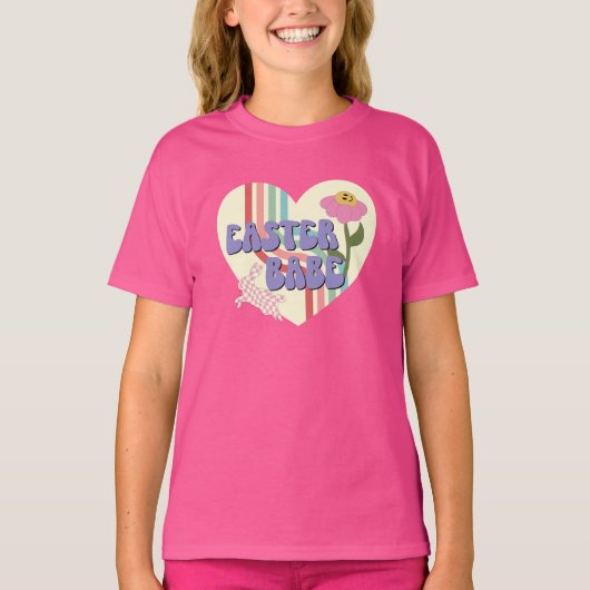 Pasen Babe Gelukkig Pasen T-shirt (Voorkant)