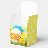 Pasen - Baby kippen en kleurrijke eieren Bedankdoosjes (Geopend)