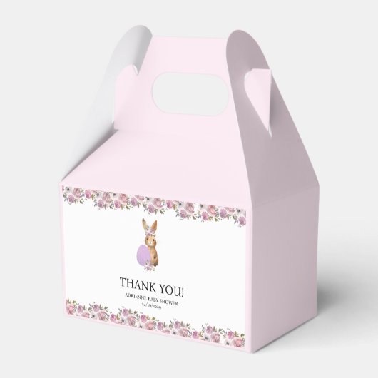 Pasen Baby Shower  Bedankdoosjes (Voorkant Zijde)