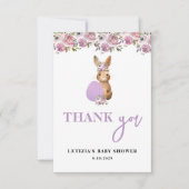 Pasen Baby Shower Bedankkaart (Voorkant)
