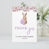 Pasen Baby Shower Bedankkaart (Staand voorkant)