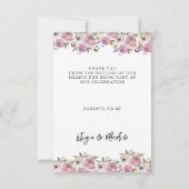 Pasen Baby Shower Bedankkaart (Achterkant)