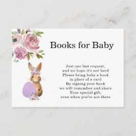 Pasen Baby Shower | Boeken voor Baby Bijlage Kaart