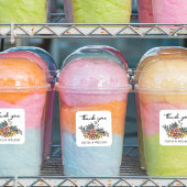 Pasen Baby shower dank u Vierkante Sticker